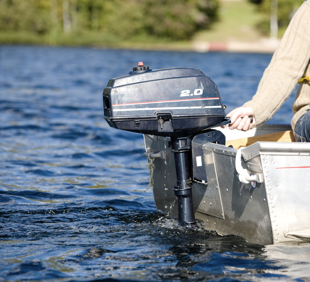Picture of boat motor with Turn-Key Autonomous Trolling Motors by Winchester Interconnect